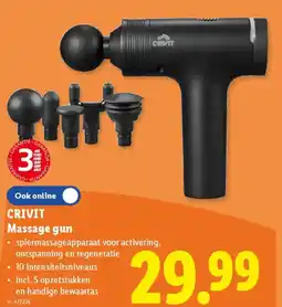 Lidl Crivit Massage gun aanbieding