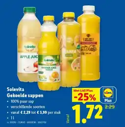 Lidl Solevita Gekoelde sappen aanbieding