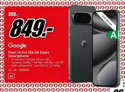 MediaMarkt Google Pixel 10 Pro 256 GB Zwart Smartphone aanbieding