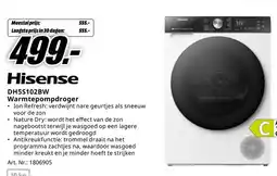 MediaMarkt Hisense DH5S102BW Warmtepompdroger aanbieding
