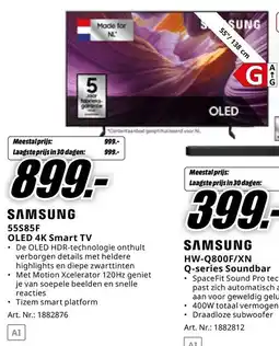 MediaMarkt Samsung 55S85F OLED 4K Smart TV aanbieding