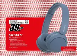 MediaMarkt Sony WH-CH520 Blauw Koptelefoon aanbieding