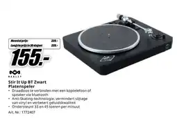 MediaMarkt Stir It Up BT Zwart Platenspeler aanbieding