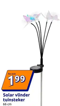 Action Solar vlinder tuinsteker aanbieding