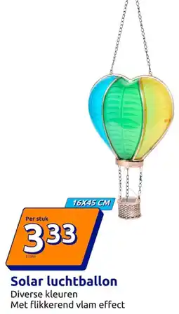 Action Solar luchtballon aanbieding