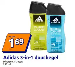 Action Adidas 3-in-1 douchegel aanbieding