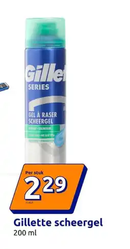 Action Gillette scheergel aanbieding