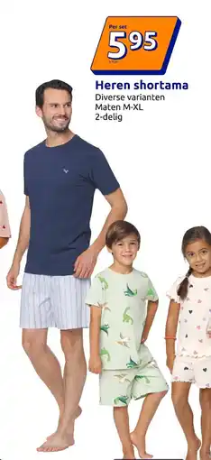 Action Heren shortama aanbieding