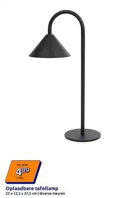 Action Oplaadbare tafellamp aanbieding