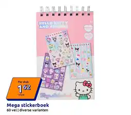 Action Mega stickerboek aanbieding