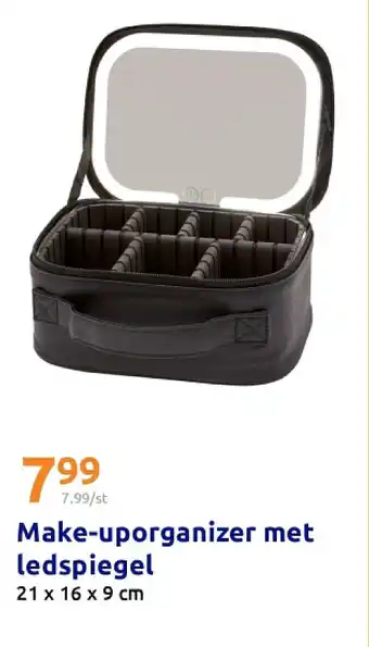 Action Make-uporganizer met ledspiegel aanbieding