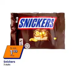Action Snickers aanbieding