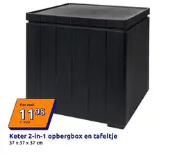 Action Keter 2-in-1 opbergbox en tafeltje aanbieding
