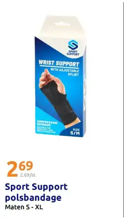 Action Sport Support polsbandage aanbieding