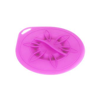Metaltex Siliconen deksel 17 cm roze
