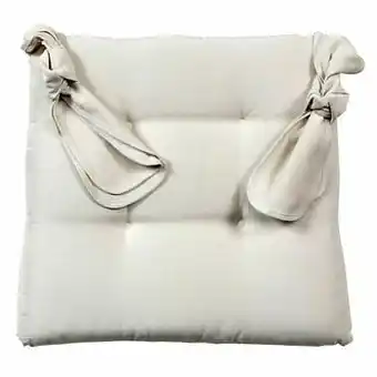 Leen Bakker Zitkussen Rebekka - naturel - 42x42x4 cm - Leen Bakker aanbieding