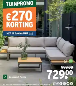 GAMMA Loungeset Puglia aanbieding