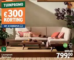 GAMMA Loungeset Bordeaux aanbieding