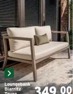 GAMMA Loungebank Biarritz Taupe aanbieding