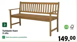 GAMMA Tuinbank Koen 3 zits aanbieding