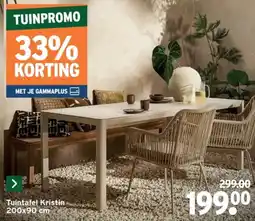 GAMMA Tuintafel Kristin 200x90 cm aanbieding