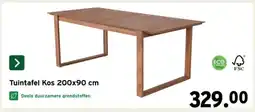 GAMMA Tuintafel Kos 200x90 cm aanbieding