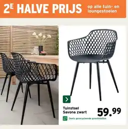 GAMMA Tuinstoel Savona zwart aanbieding