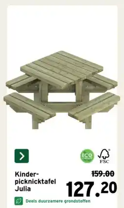 GAMMA Kinder picknicktafel aanbieding