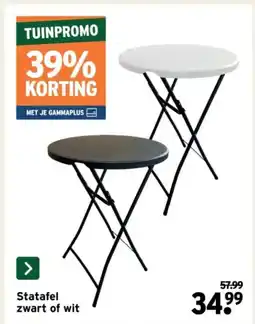 GAMMA Statafel zwart of wit aanbieding