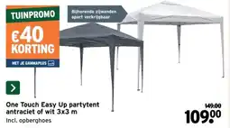 GAMMA One Touch Easy Up partytent antraciet of wit aanbieding