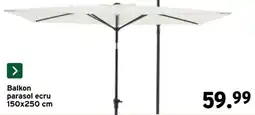 GAMMA Balkon parasol ecru aanbieding