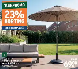 GAMMA Parasol Shanghai zand aanbieding