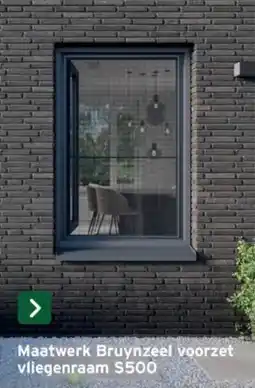 GAMMA Maatwerk Bruynzeel voorzet vliegenraam S500 aanbieding