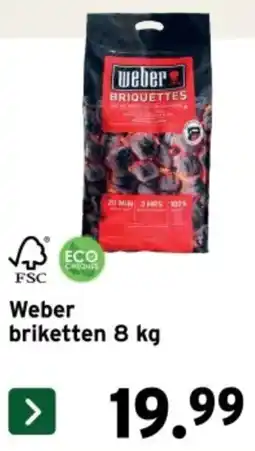GAMMA Weber briketten aanbieding