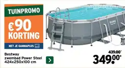 GAMMA Bestway zwembad Power Steel 424x250x100 cm aanbieding