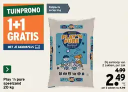 GAMMA Play 'n pure speelzand aanbieding