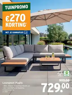 GAMMA Loungeset Puglia aanbieding