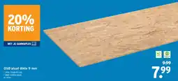 GAMMA OSB plaat dikte 9 mm aanbieding