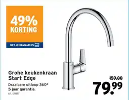 GAMMA Grohe keukenkraan Start Edge aanbieding