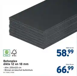 GAMMA Betonplex dikte 12 aanbieding