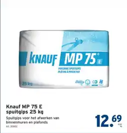 GAMMA Knauf MP 75 E spuitgips aanbieding