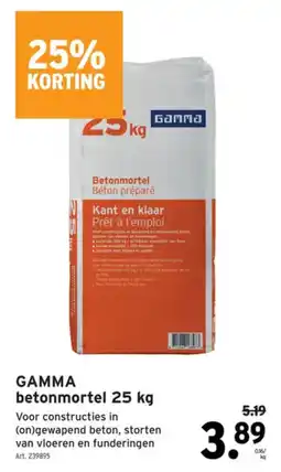 GAMMA GAMMA betonmortel aanbieding