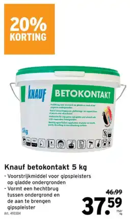 GAMMA Knauf betokontakt aanbieding