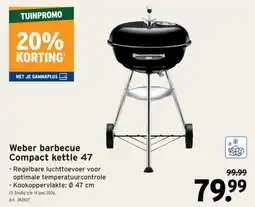 GAMMA Weber barbecue Compact kettle 47 aanbieding