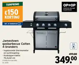 GAMMA Jamestown gasbarbecue Colten 4 branders aanbieding