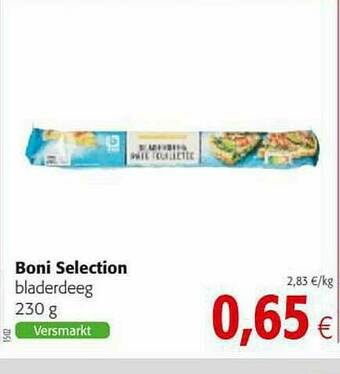 Colruyt Boni Selection Bladerdeeg aanbieding