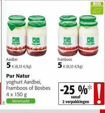 Colruyt Pur Natur Yoghurt aanbieding