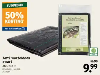 GAMMA Anti-worteldoek zwart aanbieding