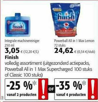 Colruyt Finish aanbieding