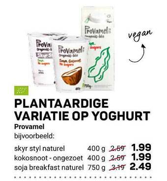 Ekoplaza Plantaardige Variatie Op Yoghurt aanbieding